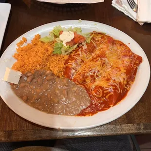 Enchiladas de pollo