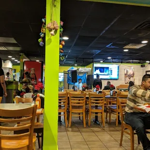 people eating in a mexican restaurant