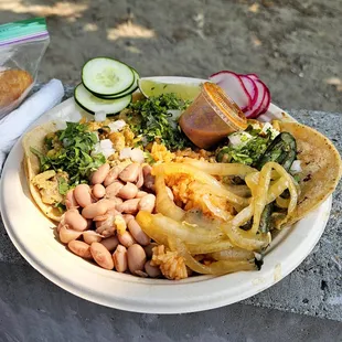 Super yummy 3 chicken street tacos for $12