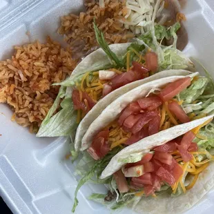 3. Crispy Taco Platter Combo