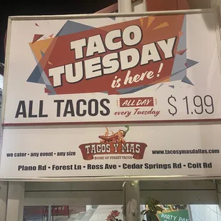All tacos are NOT $1.99 and they charge a card fee which they have hidden on the side of the window