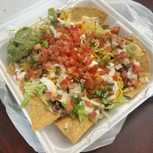 Beef nachos