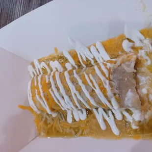 Chicken Enchilada real cold nothing good about this!