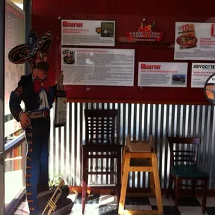 Awards board on display. I hope this location will live up to the reputation of the others.