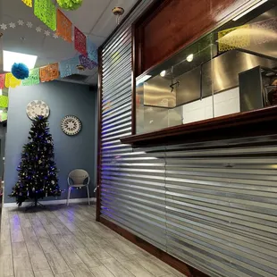 a decorated hallway