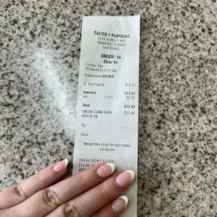 Receipt