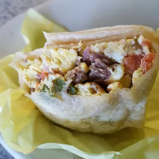 Machaca con Huevo Burrito
