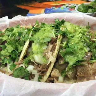 One each; Bucche, Lengua &amp; Tripitas