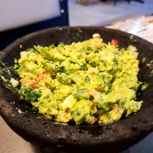 Fresh guacamole...made table-side