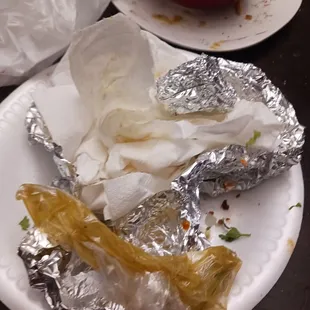 a plate of food on a table