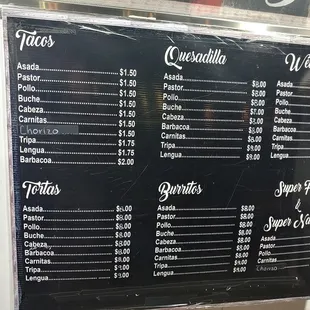 A lot of meat options