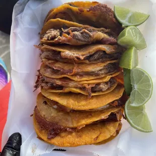 Fresh order of quesabirrias