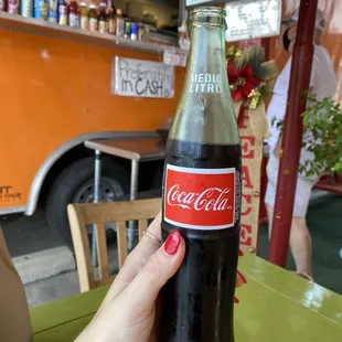 a bottle of coca cola