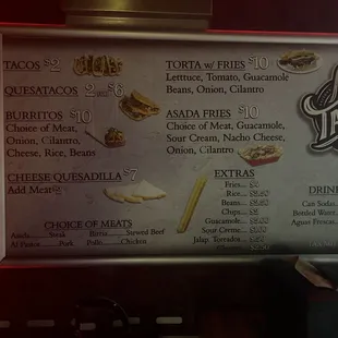 Updated menu for the yelpers 09/2024