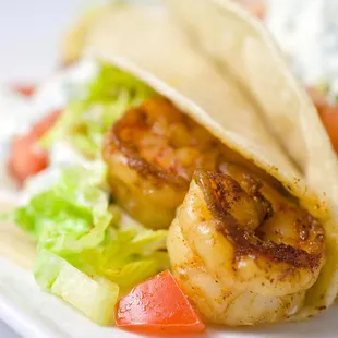 Try our grilled shrimp taco