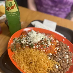 Enchilada plate