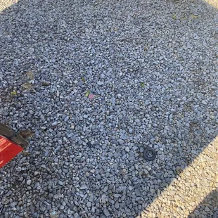 the shadow of a person on the ground