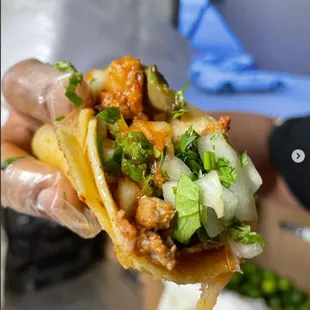 Come try our Tacos al Pastor 
 Come join us to order some Tacos, Burritos, Mariscós, &amp; more!