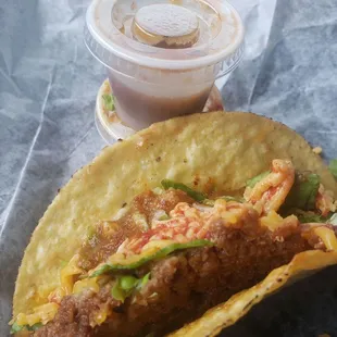 Crispy taco gut view