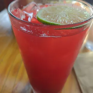 a close up of a drink in a glass