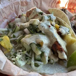 Special Seafood Taco (blackened Salmon)