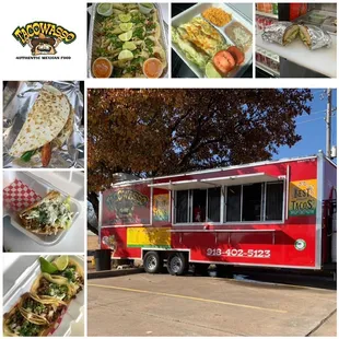 a variety of food items