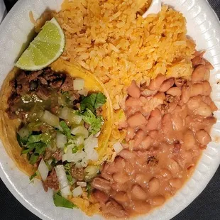 Taco beans &amp; rice.