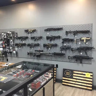 Sub gun wall and Barrett 50