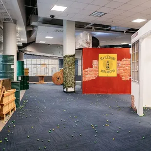 Post-battle calm in the arena - where every foam dart tells a story of tactics, fun, and adventure