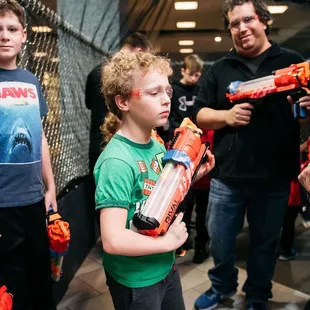 Kids and families gear up for a blast at Tactical Urban Combat!  The parents sometimes have more fun than the kids!!