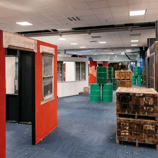 Immerse in Tactical Urban Combat's dynamic arena with obstacles for epic Nerf &amp; Laser Tag battles. Perfect for strategic play for all ages.