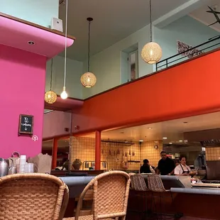 the interior of a restaurant