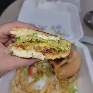 See the Itty bitty amount of Barbacoa drowned in lettuce.