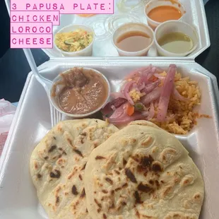 3 Pupusas Plate