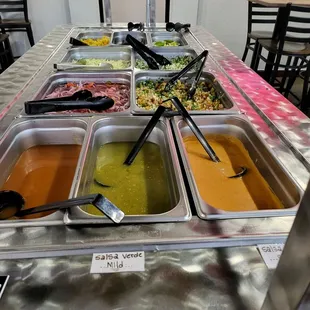 Salsa, Pico, onion , cabbage, limes, etc