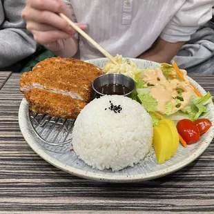 a plate of food