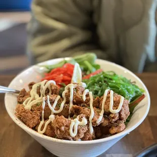 Karaage chicken bowl