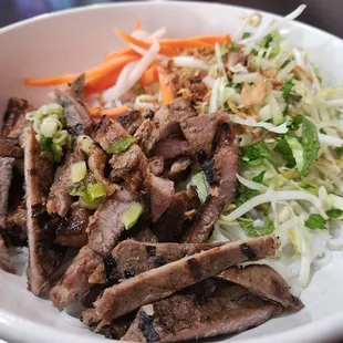 a bowl of meat and vegetables