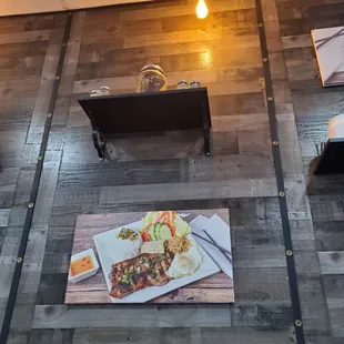 The wall décor at Tada's Kitchen