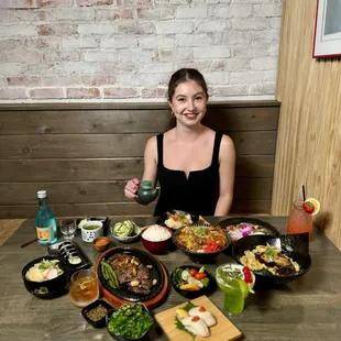 sushi and sashimi, interior