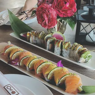 Orange potion and caterpillar rolls