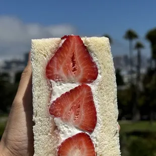 Strawberry &amp; cream sando