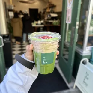 Strawberry cream matcha