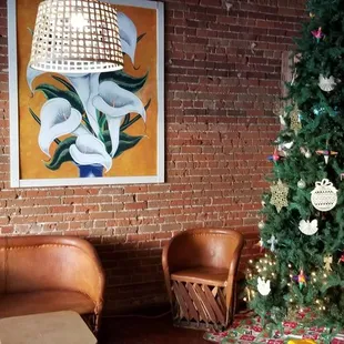 a decorated christmas tree