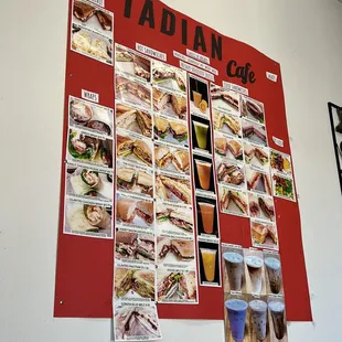 Menu board