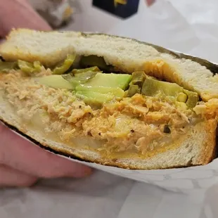 Spicy tuna melt