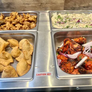 a variety of food items