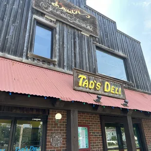the front of the restaurant