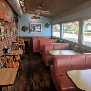 Inside seating area.  Order at the counter