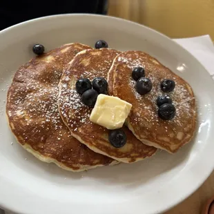 Blueberry pancakes